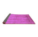 Sideview of Oriental Purple Industrial Rug, urb3051pur