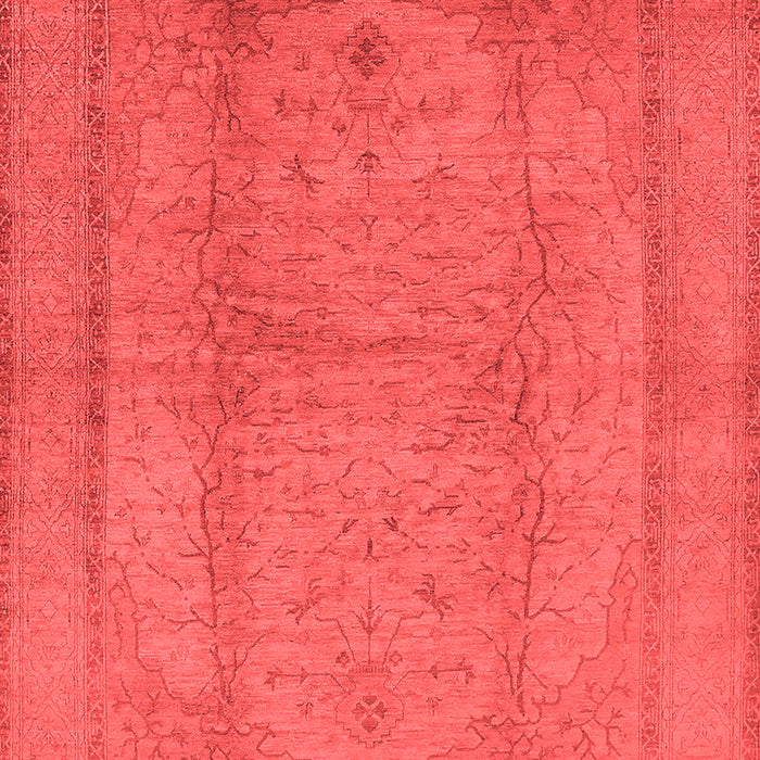Machine Washable Oriental Red Industrial Rug, wshurb3051red