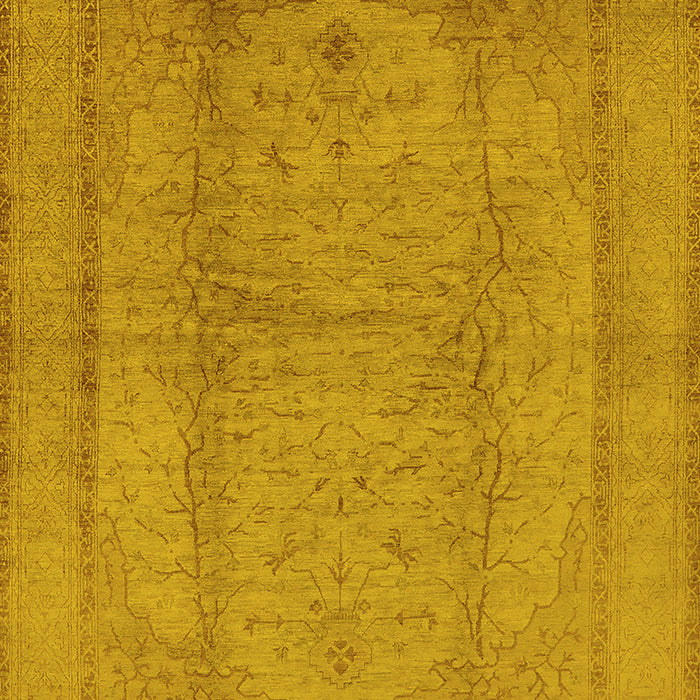 Oriental Yellow Industrial Rug, urb3051yw