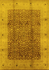 Oriental Yellow Industrial Rug, urb3052yw