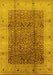 Oriental Yellow Industrial Rug, urb3052yw