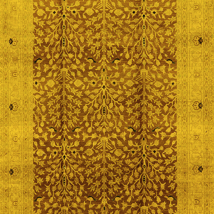 Oriental Yellow Industrial Rug, urb3052yw