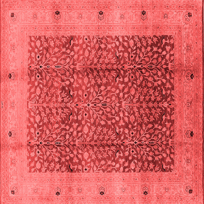 Machine Washable Oriental Red Industrial Rug, wshurb3052red