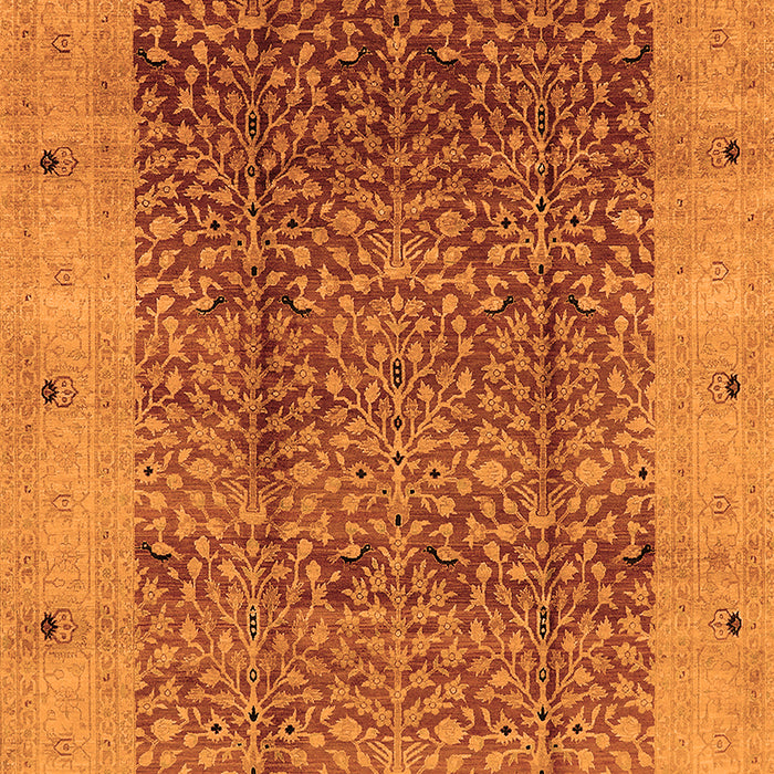 Oriental Orange Industrial Rug, urb3052org