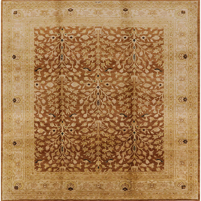Square Machine Washable Industrial Modern Mahogany Brown Rug, wshurb3052