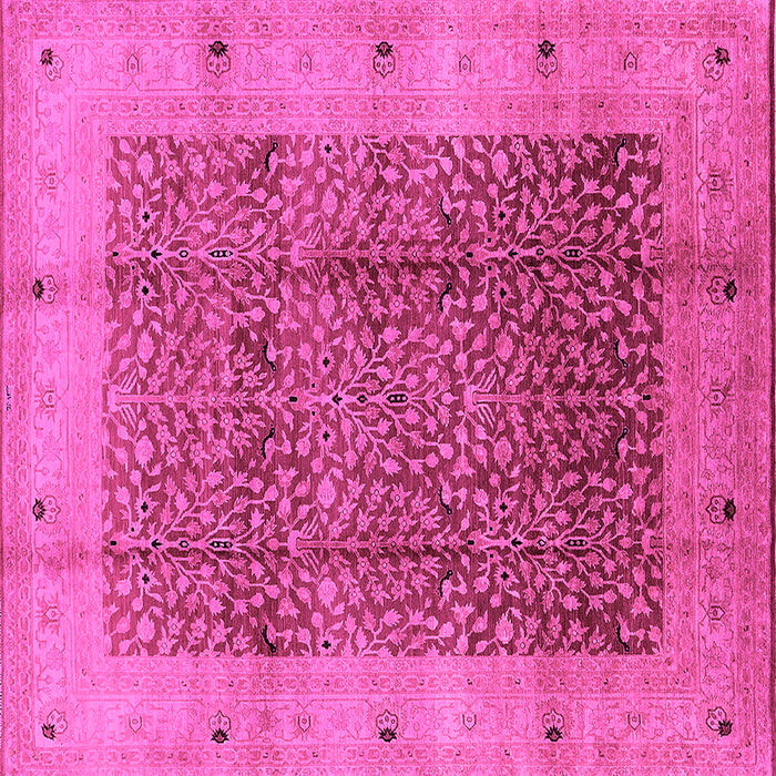 Square Oriental Pink Industrial Rug, urb3052pnk