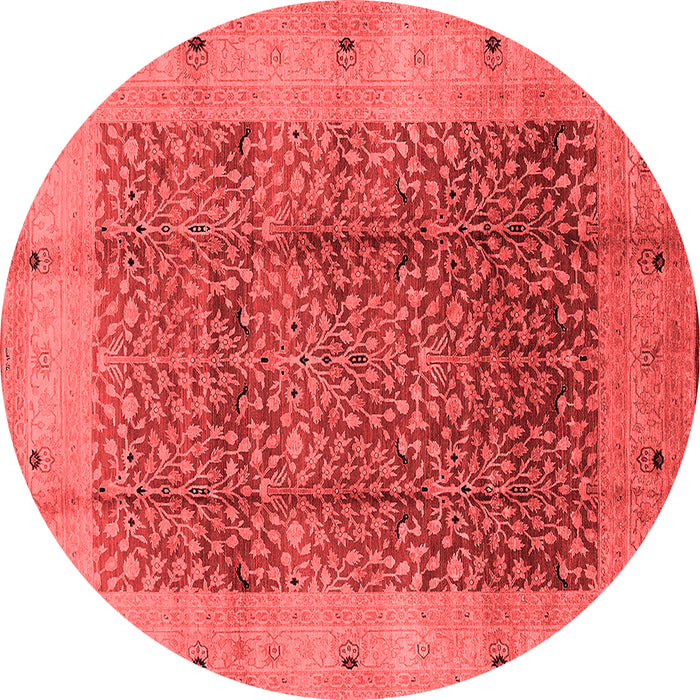 Machine Washable Oriental Red Industrial Rug, wshurb3052red