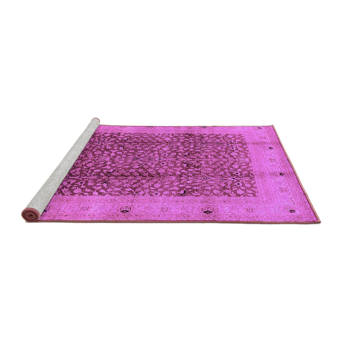 Sideview of Machine Washable Oriental Purple Industrial Area Rugs, wshurb3052pur