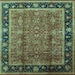 Square Oriental Light Blue Industrial Rug, urb3053lblu