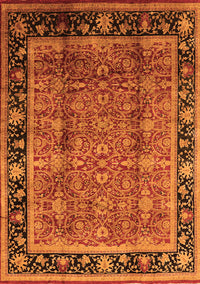 Oriental Orange Industrial Rug, urb3053org