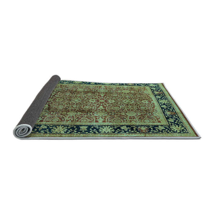 Sideview of Oriental Light Blue Industrial Rug, urb3053lblu
