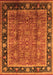 Machine Washable Oriental Orange Industrial Area Rugs, wshurb3053org