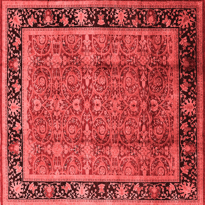 Machine Washable Oriental Red Industrial Rug, wshurb3053red