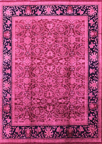 Oriental Pink Industrial Rug, urb3053pnk