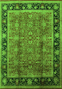 Oriental Green Industrial Rug, urb3053grn