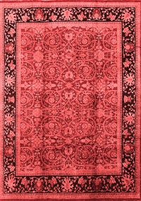 Oriental Red Industrial Rug, urb3053red