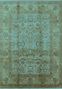 Oriental Light Blue Industrial Rug, urb3054lblu