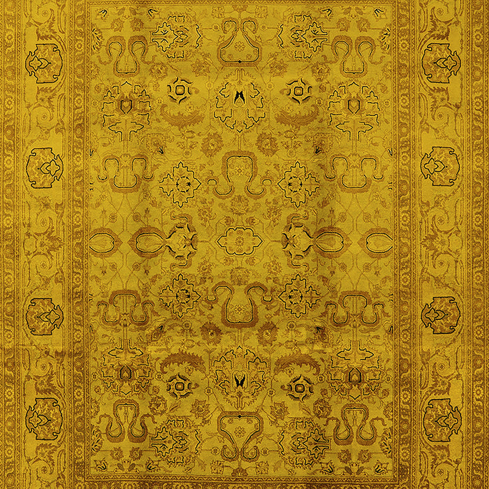Oriental Yellow Industrial Rug, urb3054yw