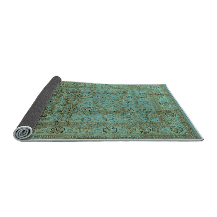 Sideview of Oriental Light Blue Industrial Rug, urb3054lblu