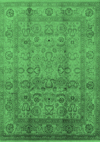 Oriental Emerald Green Industrial Rug, urb3054emgrn