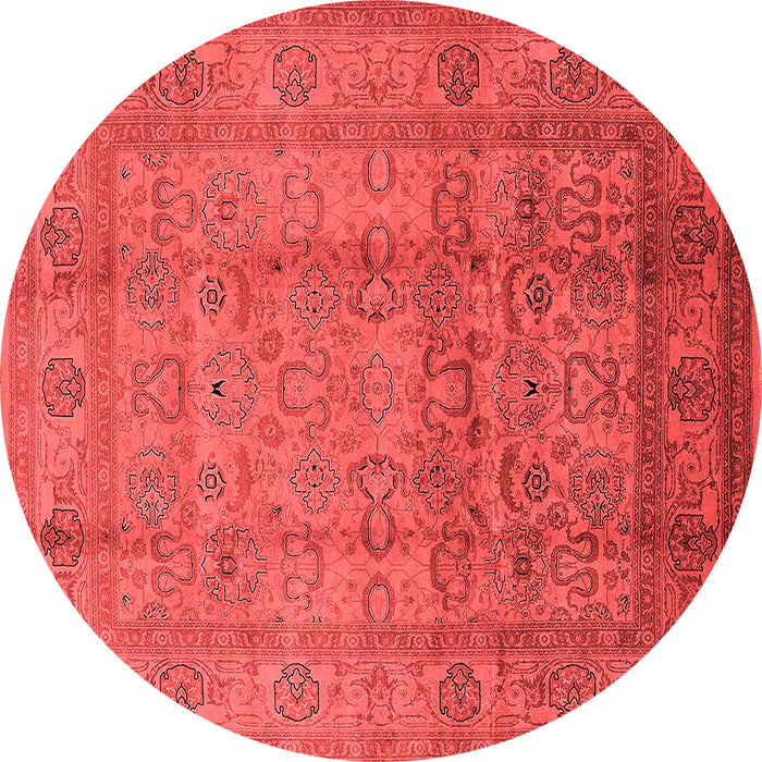 Machine Washable Oriental Red Industrial Rug, wshurb3054red