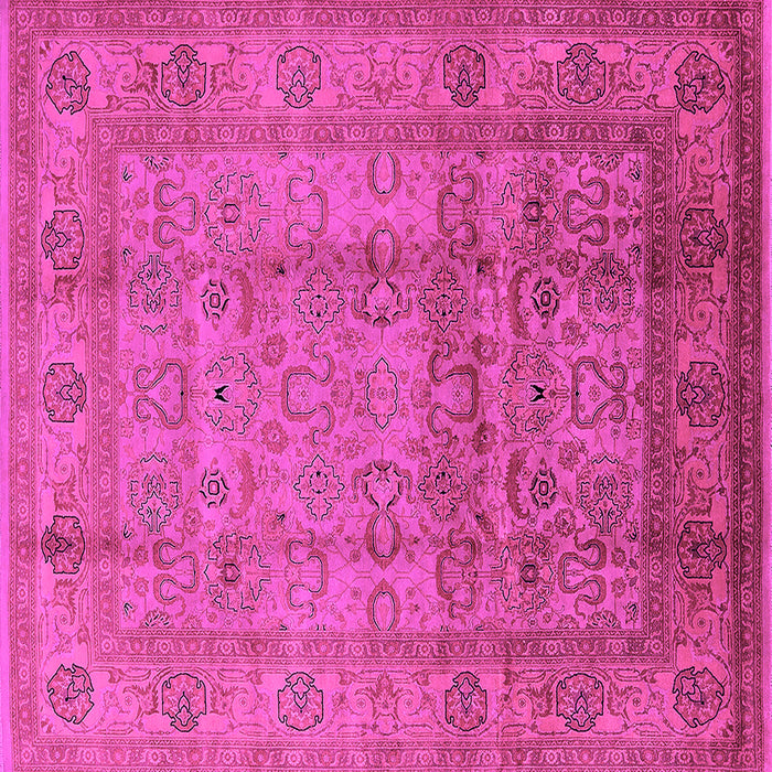 Square Oriental Pink Industrial Rug, urb3054pnk