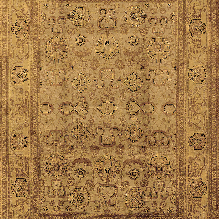 Machine Washable Oriental Brown Industrial Rug, wshurb3054brn