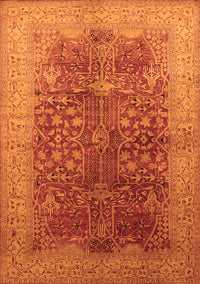 Oriental Orange Industrial Rug, urb3055org