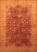 Oriental Orange Industrial Rug, urb3055org