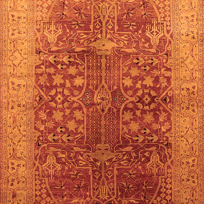Oriental Orange Industrial Rug, urb3055org
