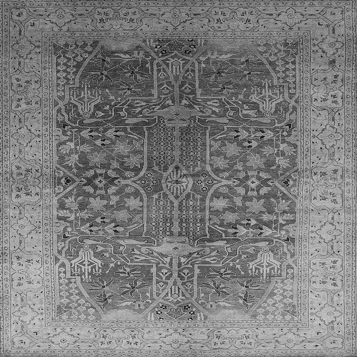 Square Oriental Gray Industrial Rug, urb3055gry