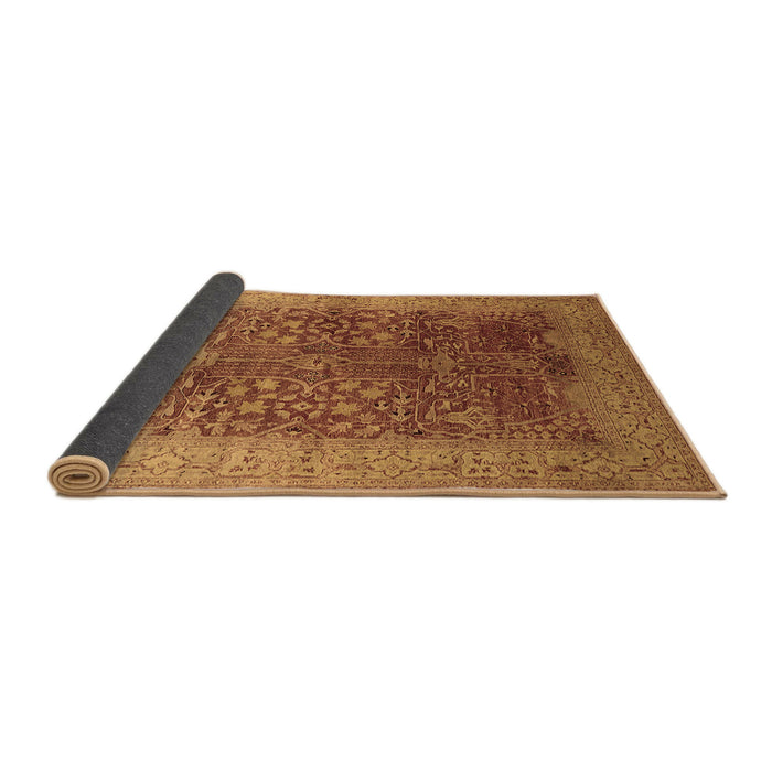Sideview of Oriental Brown Industrial Rug, urb3055brn