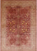 Mid-Century Modern Brown Sand Brown Oriental Rug, urb3055