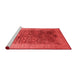 Industrial Red Washable Rugs