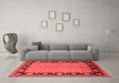 Industrial Red Washable Rugs