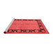 Industrial Red Washable Rugs