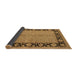 Sideview of Oriental Brown Industrial Rug, urb3056brn