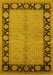 Oriental Yellow Industrial Rug, urb3056yw