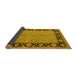 Sideview of Oriental Yellow Industrial Rug, urb3056yw