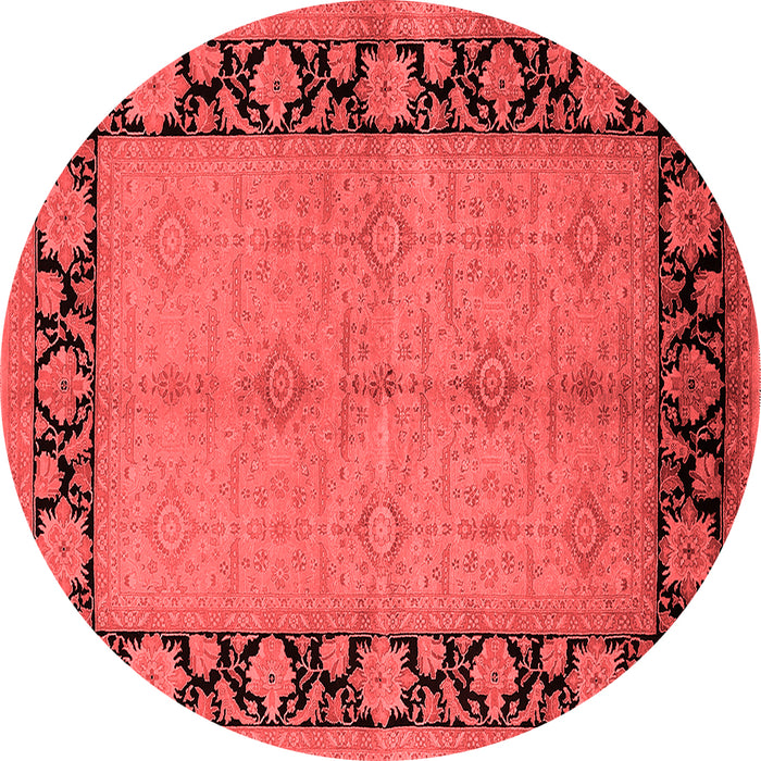 Machine Washable Oriental Red Industrial Rug, wshurb3056red