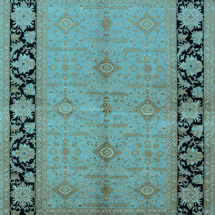 Oriental Light Blue Industrial Rug, urb3056lblu