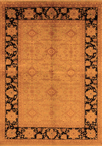 Oriental Orange Industrial Rug, urb3056org