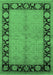 Oriental Emerald Green Industrial Rug, urb3056emgrn