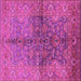 Square Oriental Pink Industrial Rug, urb3057pnk