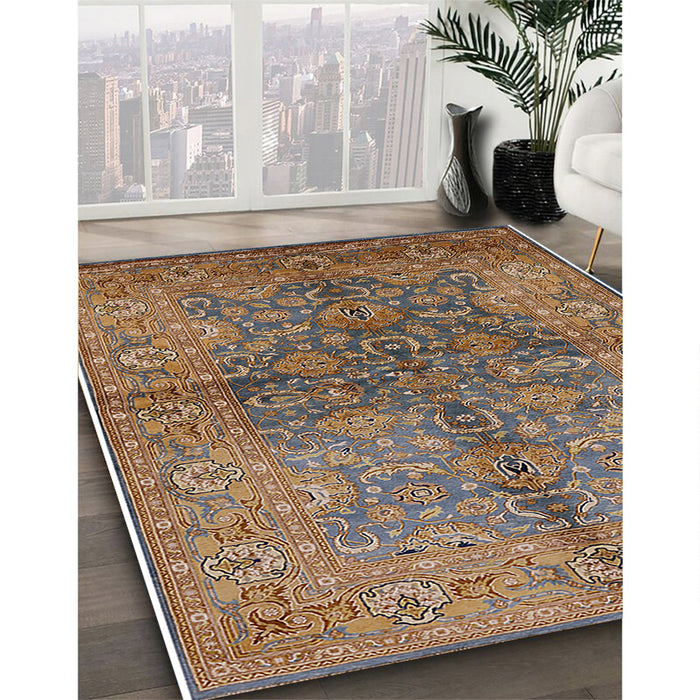 Machine Washable Industrial Modern Sepia Brown Rug in a Family Room, wshurb3057