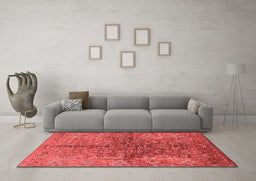 Industrial Red Washable Rugs