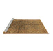 Sideview of Machine Washable Oriental Brown Industrial Rug, wshurb3057brn