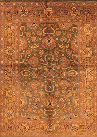 Oriental Orange Industrial Rug, urb3057org