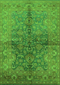 Oriental Green Industrial Rug, urb3057grn