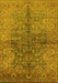 Oriental Yellow Industrial Rug, urb3057yw